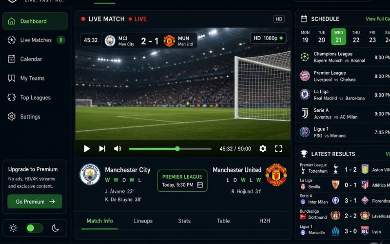 Biaom TV cập nhật lịch thi đấu bóng đá